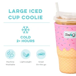 Swig Life Drink Coolies New Sizes!|Scoop There It Is^Scoop There It Is Large Iced Cup Coolie