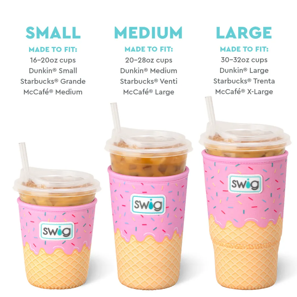 Swig Life Drink Coolies New Sizes!|Scoop There It Is^Scoop There It Is Large Iced Cup Coolie