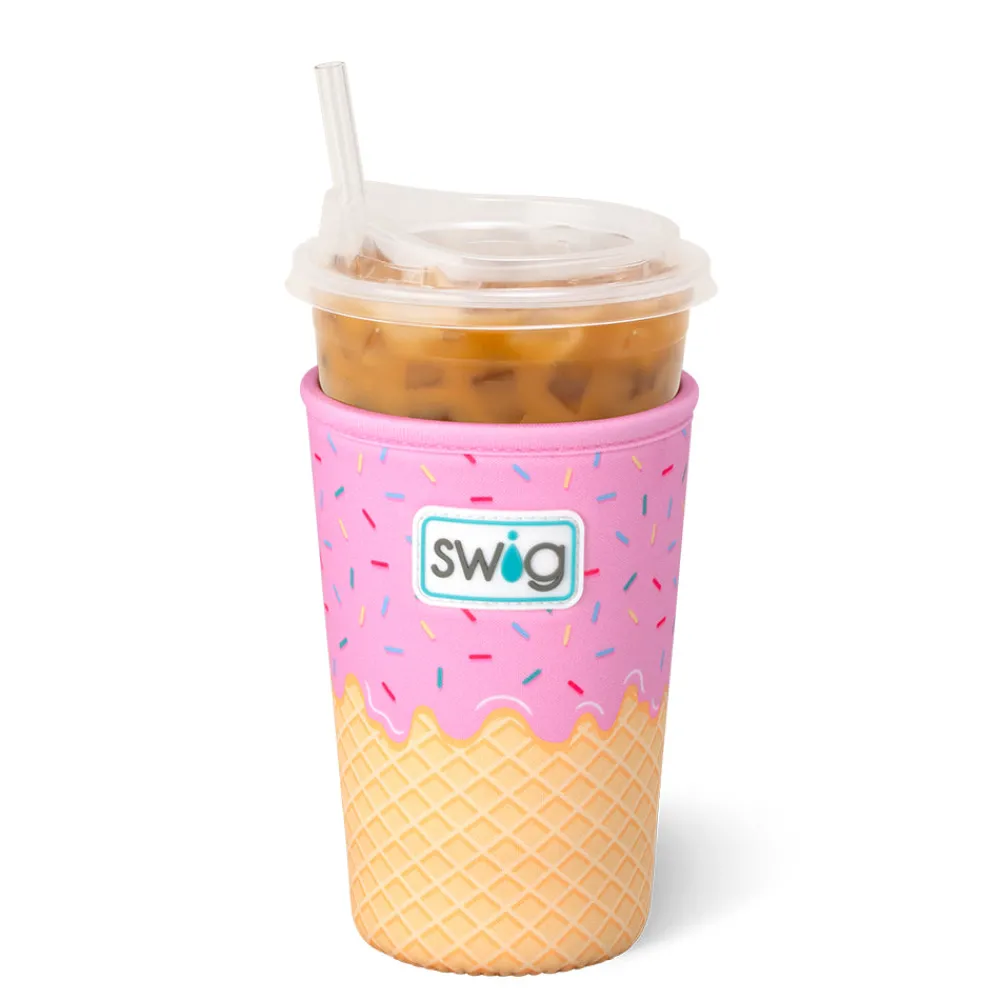 Swig Life Drink Coolies New Sizes!|Scoop There It Is^Scoop There It Is Medium Iced Cup Coolie