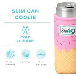 Swig Life Drink Coolies New Sizes!|Scoop There It Is^Scoop There It Is Slim Can Coolie
