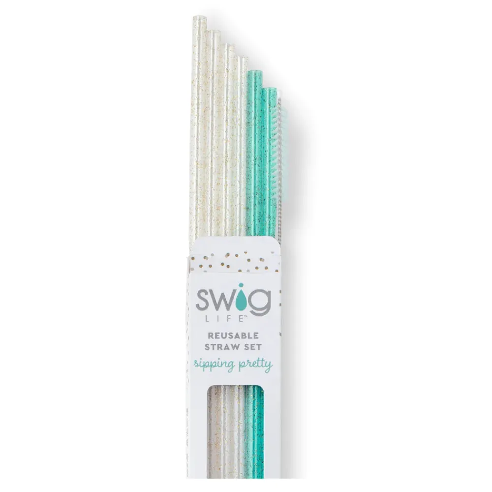 Swig Life Drink Coolies New Sizes!|Sea Swirl^Sea Swirl Accessory Bundle