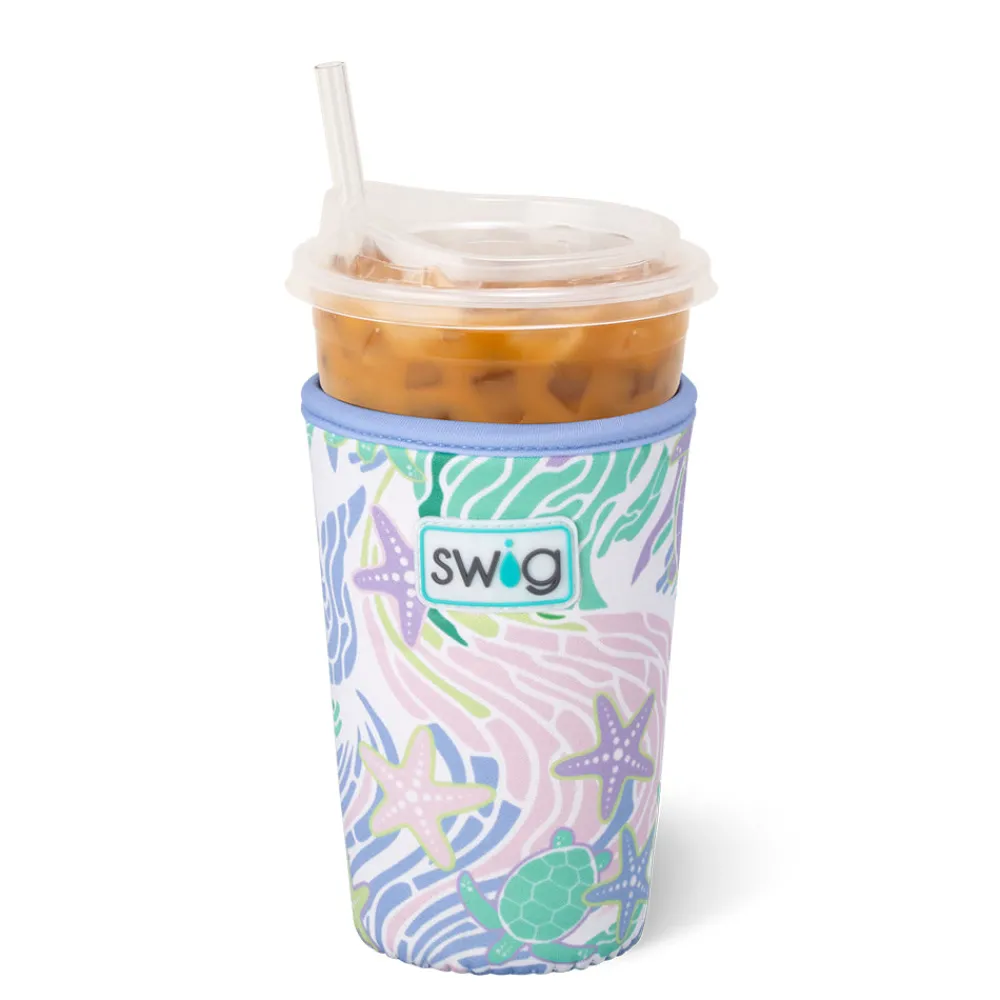 Swig Life Drink Coolies New Sizes!|Sea Swirl^Sea Swirl Medium Iced Cup Coolie