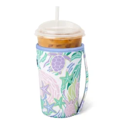 Swig Life Drink Coolies New Sizes!|Sea Swirl^Sea Swirl Medium Iced Cup Coolie