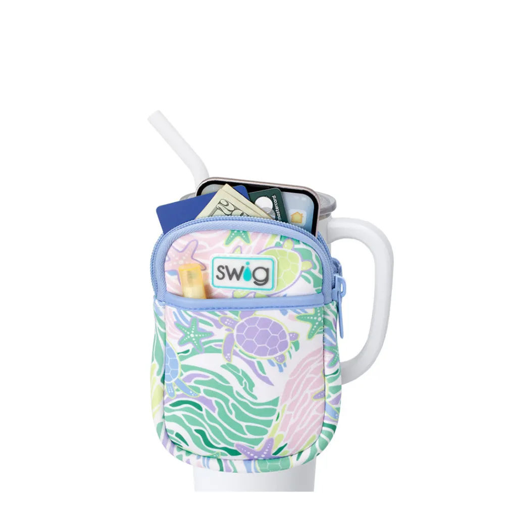 Swig Life Travel Mugs|Drinking Buddies^Sea Swirl Mega Mug Pouch