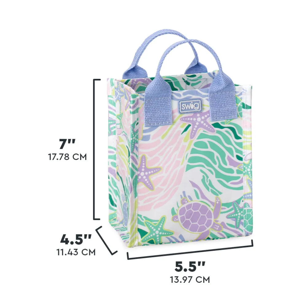 Swig Life Reusable Gift Bags|Sea Swirl^Sea Swirl Mini Reusable Gift Bag