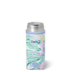 Swig Life Drink Coolies New Sizes!|Sea Swirl^Sea Swirl Slim Can Coolie