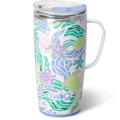 Swig Life Travel Mugs|Sea Swirl^Sea Swirl Travel Mug 22oz