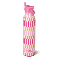 Swig Life Water Bottles|Sips For Kids^Sherbet Stripe Flip + Sip Bottle 26oz