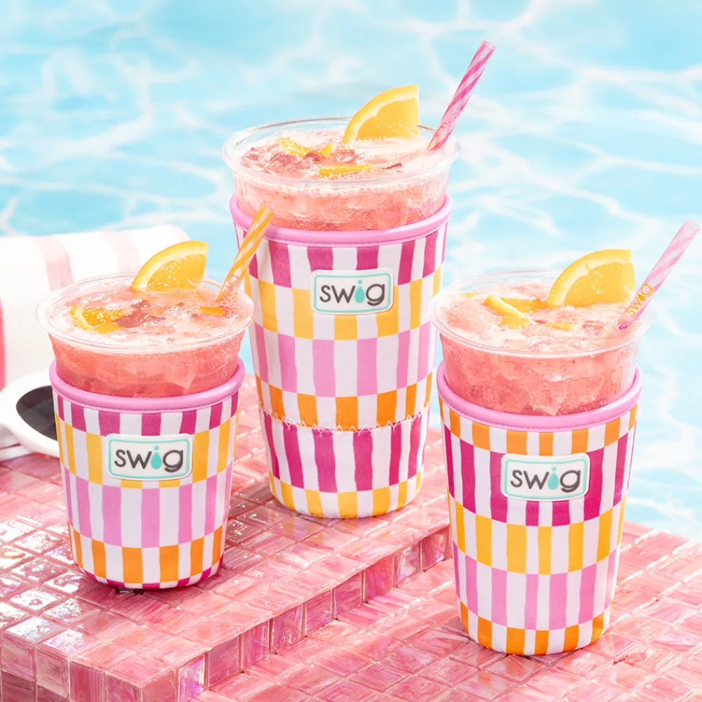 Swig Life Drink Coolies New Sizes!|Sherbet Stripe^Sherbet Stripe Large Iced Cup Coolie