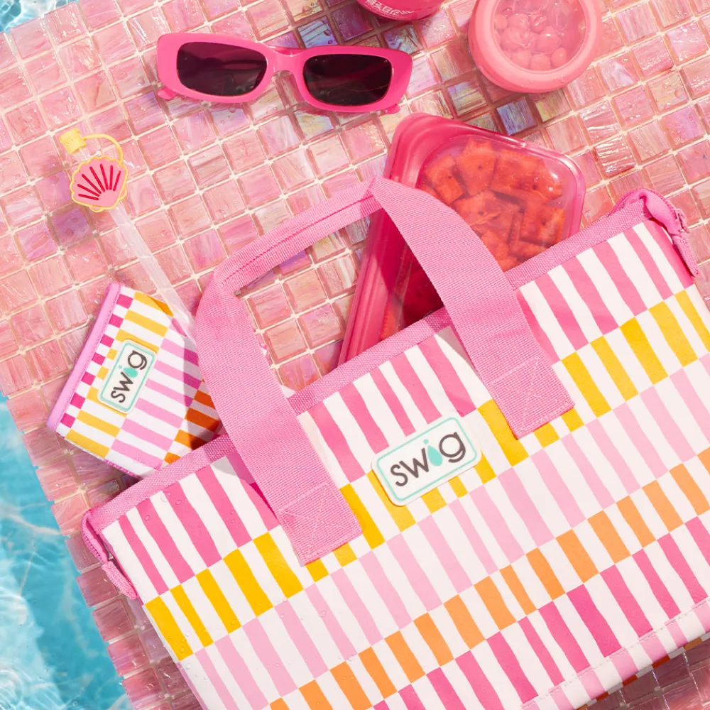 Swig Life Lunchware|Sips For Kids^Sherbet Stripe Lunchi Lunch Bag