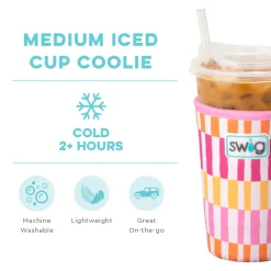 Swig Life Drink Coolies New Sizes!|Sherbet Stripe^Sherbet Stripe Medium Iced Cup Coolie