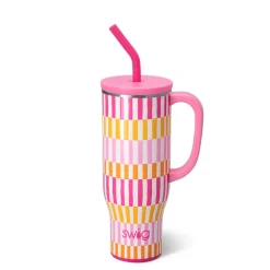 Swig Life Tumblers New Sizes!|Travel Mugs^Sherbet Stripe Mega Mug 30oz