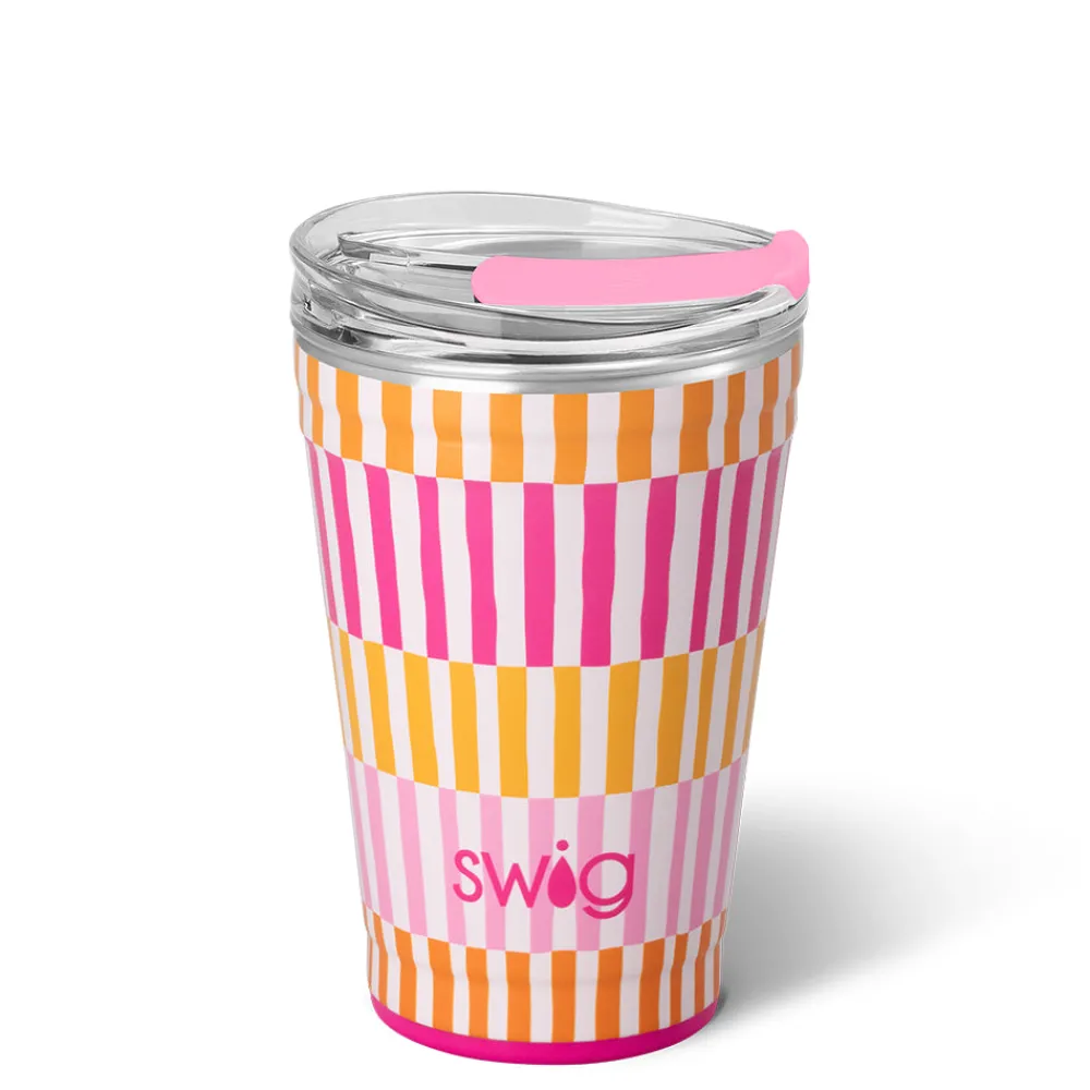 Swig Life Tumblers New Sizes!|Sherbet Stripe^Sherbet Stripe Party Cup 18oz