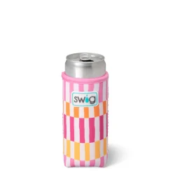 Swig Life Drink Coolies New Sizes!|Sherbet Stripe^Sherbet Stripe Slim Can Coolie