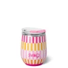 Swig Life Wine + Cocktails|Sherbet Stripe^Sherbet Stripe Stemless Wine 12oz