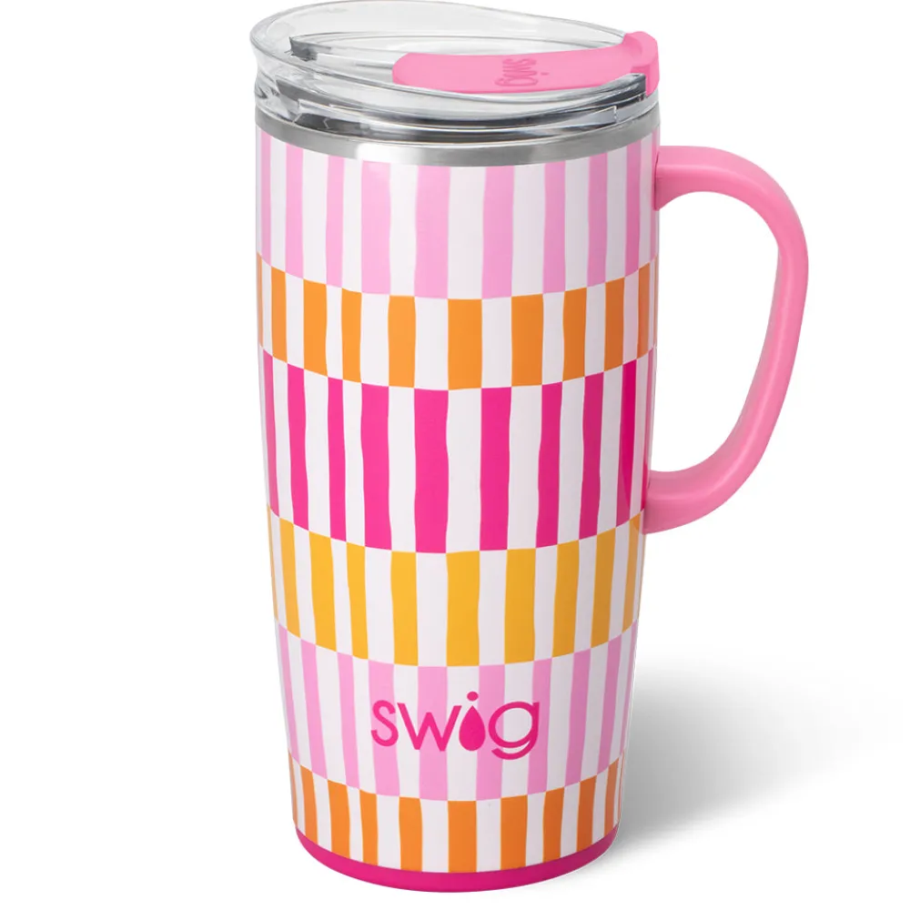 Swig Life Travel Mugs|Sherbet Stripe^Sherbet Stripe Travel Mug 22oz