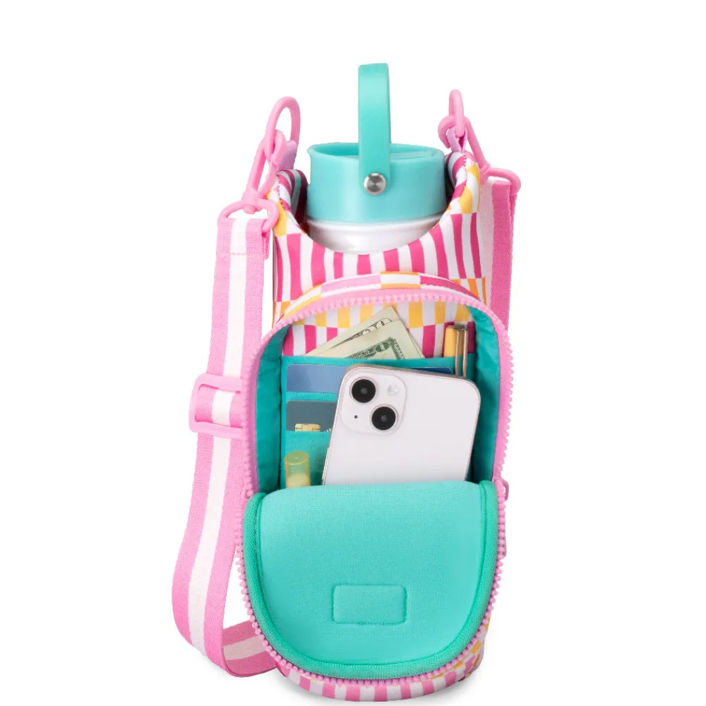 Swig Life Drinking Buddies|Water Bottles^Sherbet Stripe Water Bottle Sling