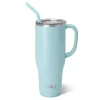Swig Life Tumblers New Sizes!|Travel Mugs^Shimmer Aquamarine Mega Mug 40oz