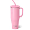 Swig Life Tumblers New Sizes!|Travel Mugs^Shimmer Bubblegum 40oz Mega Mug with Handle -