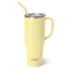 Swig Life Tumblers New Sizes!|Travel Mugs^Shimmer Buttercup 40oz Mega Mug with Handle -