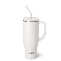 Swig Life Tumblers New Sizes!|Travel Mugs^Shimmer Pearl 30oz Mega Mug with Handle -