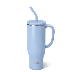 Swig Life Tumblers New Sizes!|Travel Mugs^Shimmer Periwinkle 30oz Mega Mug with Handle -