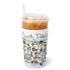 Swig Life Drink Coolies New Sizes!^South Dakota Medium Iced Cup Coolie