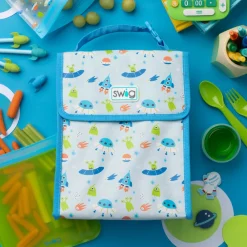 Swig Life Lunchware|Sips For Kids^Space Camp Foldi Lunch Bag -