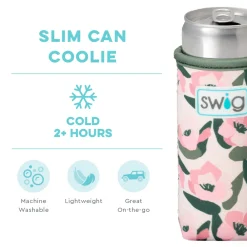 Swig Life Drink Coolies New Sizes!|Sweet Pea^Sweet Pea Slim Can Coolie