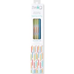 Swig Life Lids, Straws + More|Teacher Life Best Seller!^Teacher Life + Blue Reusable Straw Set