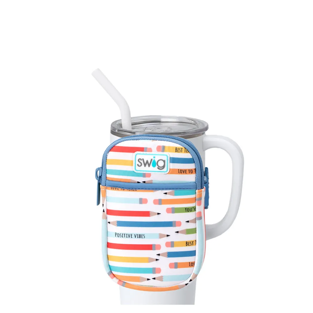 Swig Life Travel Mugs|Drinking Buddies^Teacher Life Mega Mug Pouch