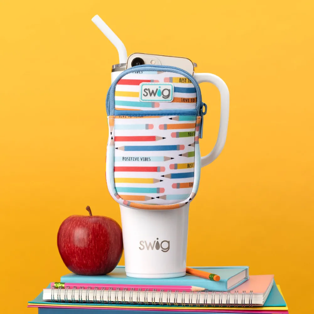 Swig Life Travel Mugs|Drinking Buddies^Teacher Life Mega Mug Pouch