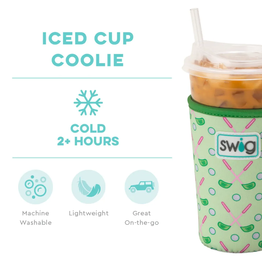 Swig Life Drink Coolies New Sizes!|Tee Time^Tee Time Medium Iced Cup Coolie