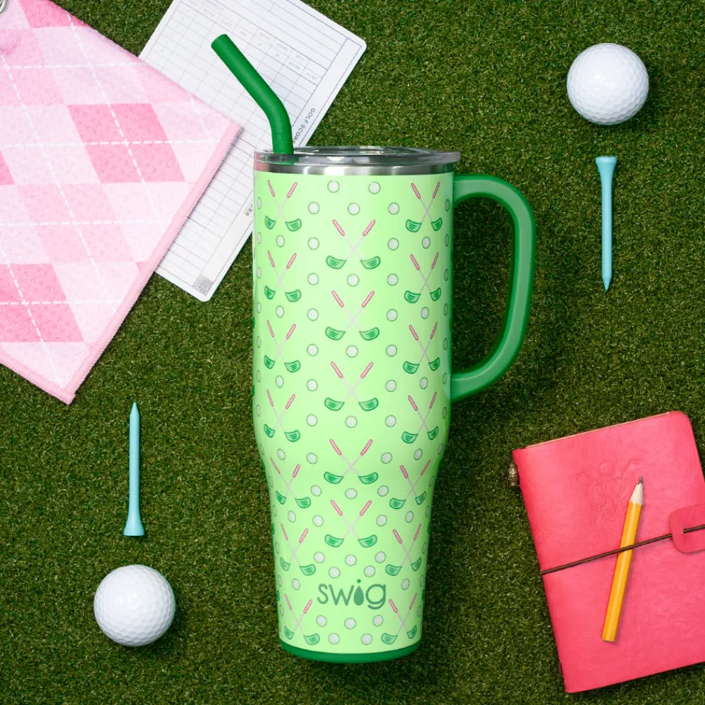 Swig Life Tumblers New Sizes!|Travel Mugs^Tee Time Mega Mug 40oz