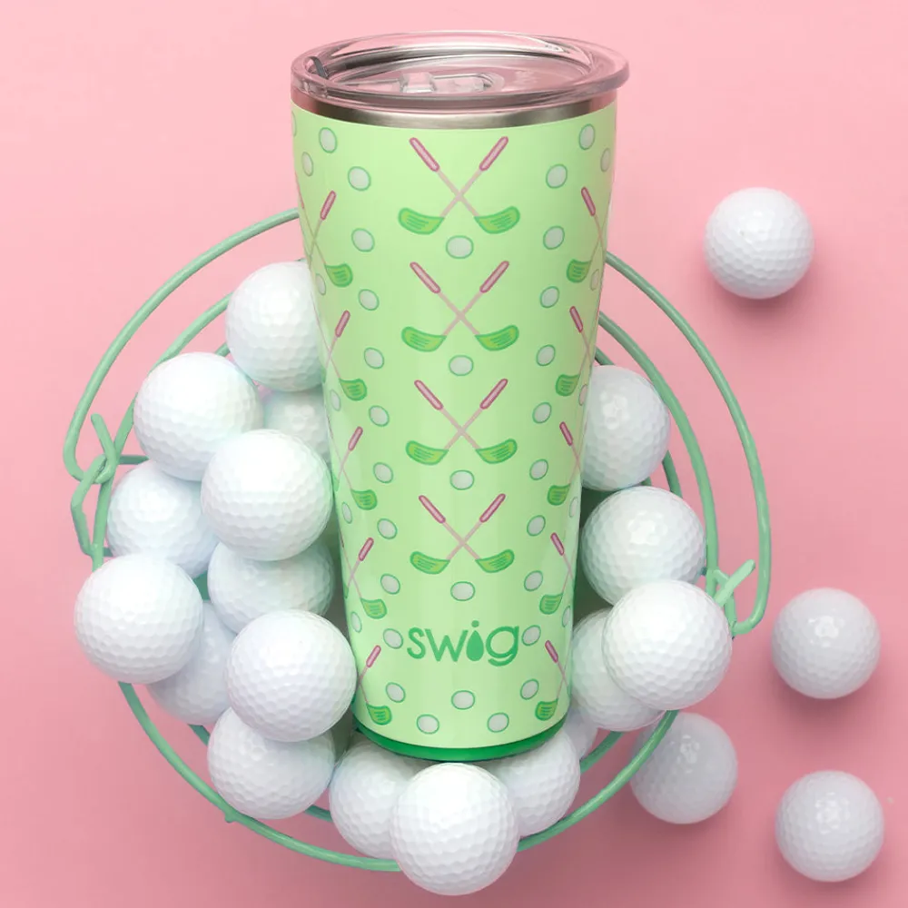 Swig Life Tumblers New Sizes!|Tee Time^Tee Time Tumbler 32oz