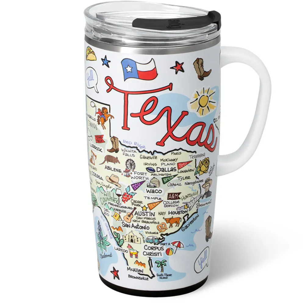 Swig Life Travel Mugs^Texas Travel Mug 22oz