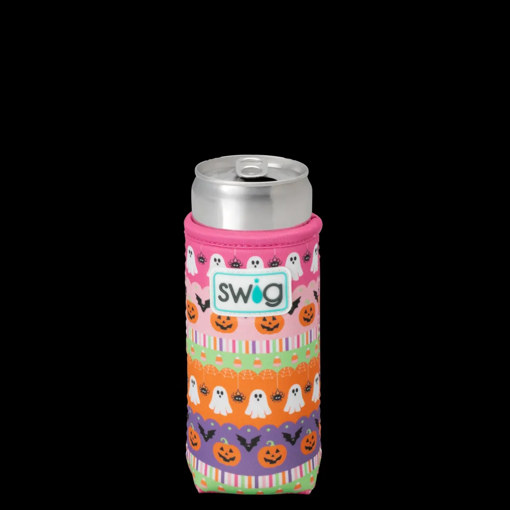 Swig Life Drink Coolies New Sizes!|Trick Or Treat^Trick Or Treat Slim Can Coolie