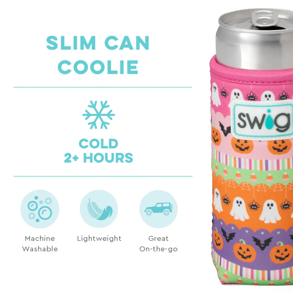 Swig Life Drink Coolies New Sizes!|Trick Or Treat^Trick Or Treat Slim Can Coolie