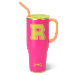 Swig Life Tumblers New Sizes!|Travel Mugs^Tutti Frutti Initial R Mega Mug 40oz