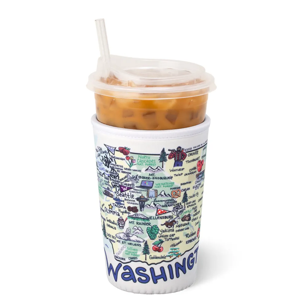 Swig Life Drink Coolies New Sizes!^Washington Medium Iced Cup Coolie