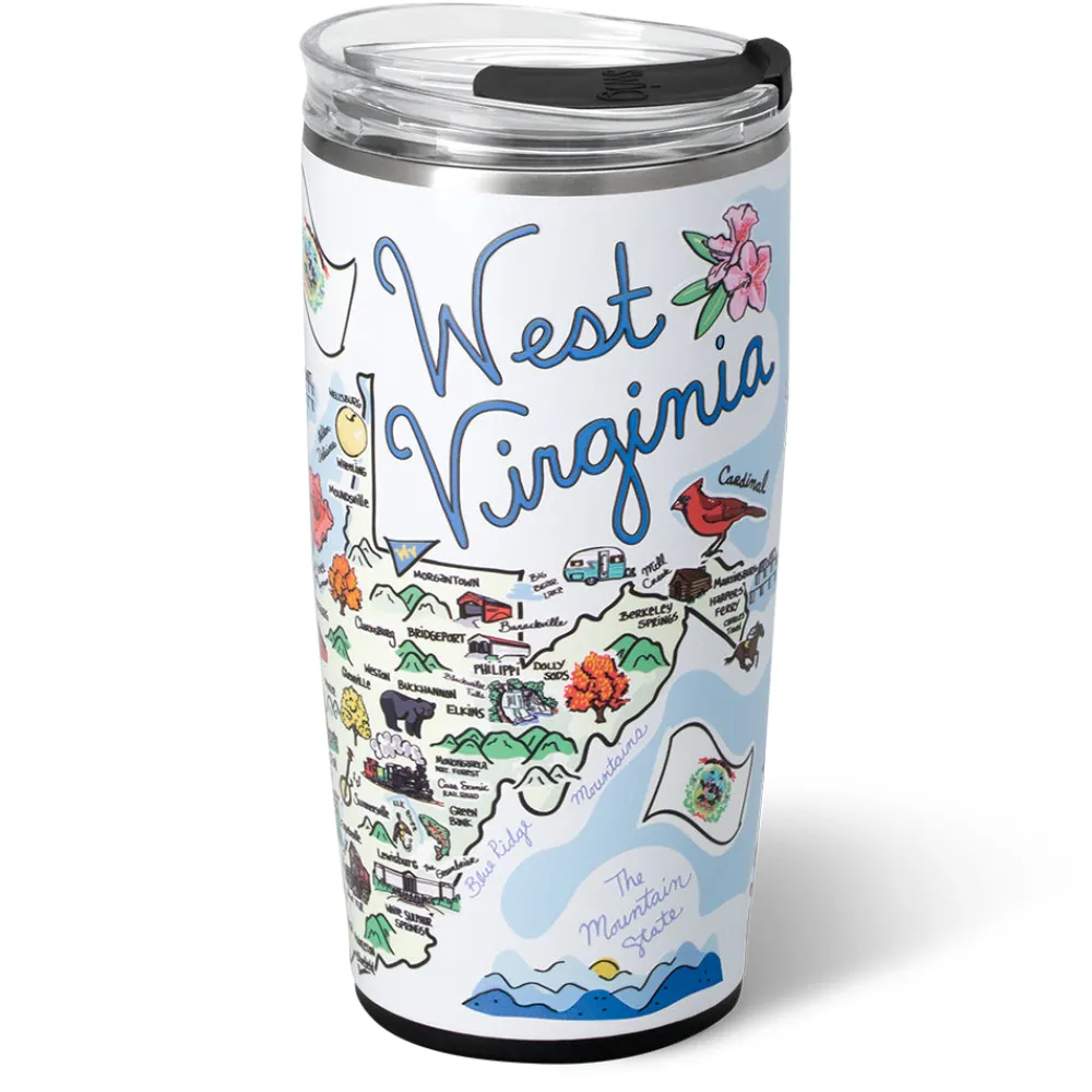 Swig Life Tumblers New Sizes!^West Virginia Tumbler 22oz