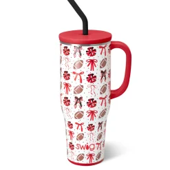 Swig Life Tumblers New Sizes!|Travel Mugs^We've Got Spirit Black + Red Mega Mug 40oz