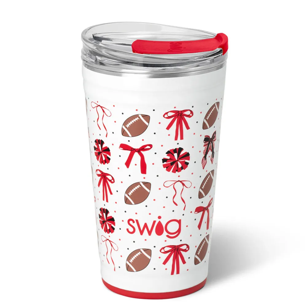 Swig Life Tumblers New Sizes!|We'Ve Got Spirit^We've Got Spirit Black + Red Party Cup 24oz