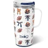 Swig Life Travel Mugs|We'Ve Got Spirit^We've Got Spirit Navy + Orange Travel Mug 22oz