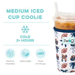 Swig Life Drink Coolies New Sizes!|We'Ve Got Spirit^We've Got Spirit Navy + Orange Medium Iced Cup Coolie