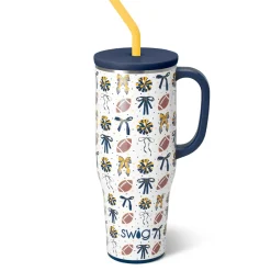Swig Life Tumblers New Sizes!|Travel Mugs^We've Got Spirit Navy + Yellow Mega Mug 40oz