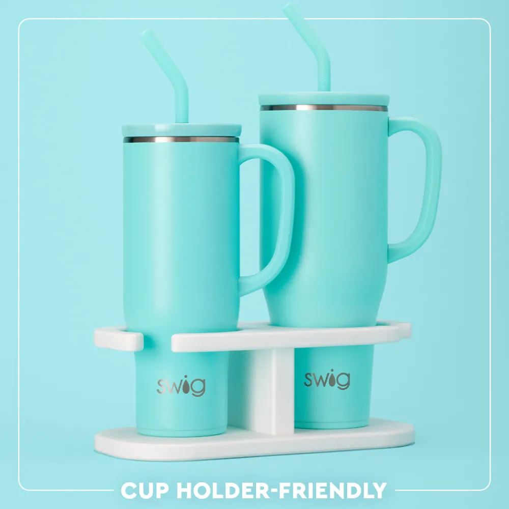 Swig Life Tumblers New Sizes!|Travel Mugs^We've Got Spirit Navy + Yellow Mega Mug 40oz
