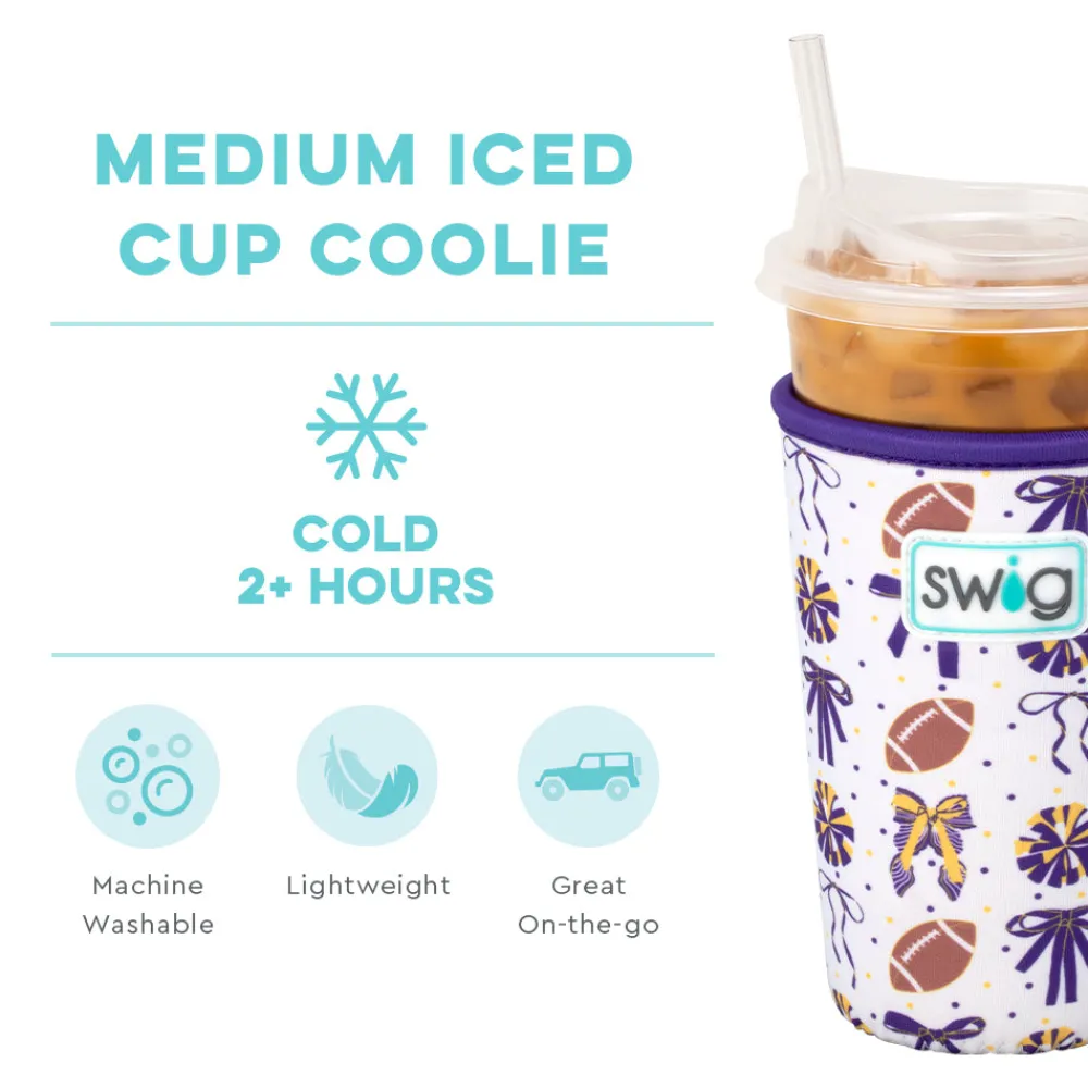 Swig Life Drink Coolies New Sizes!|We'Ve Got Spirit^We've Got Spirit Purple + Yellow Medium Iced Cup Coolie