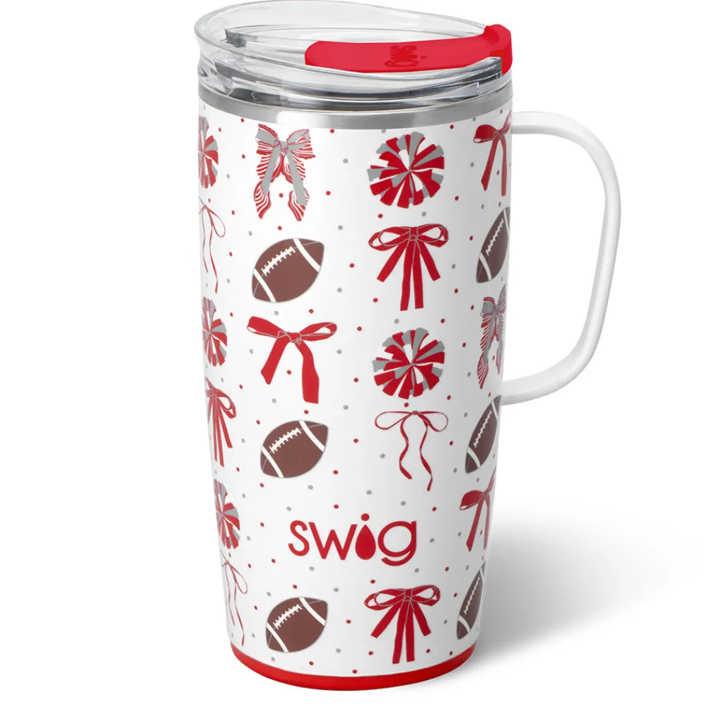 Swig Life Travel Mugs|We'Ve Got Spirit^We've Got Spirit Red + Grey Travel Mug 22oz