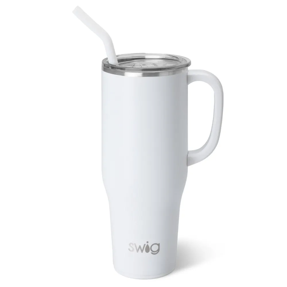 Swig Life Tumblers New Sizes!|Travel Mugs^White Mega Mug 40oz